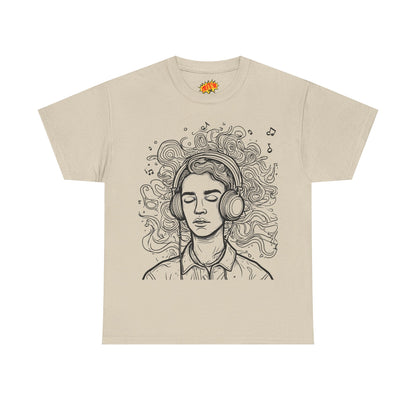 Line Drawing Portrait Graphic Music Art Tee Shirt