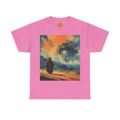 Travelling Samurai w/Cloud Geisha Woman T-Shirt