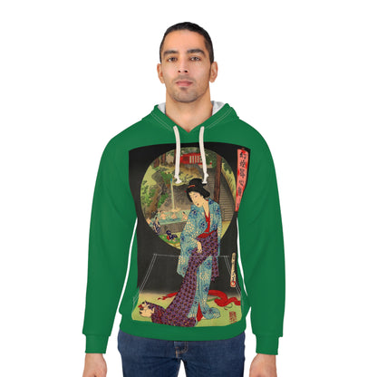 Oji Waterfall, Toyohara Chikanobu - Green Hoodie