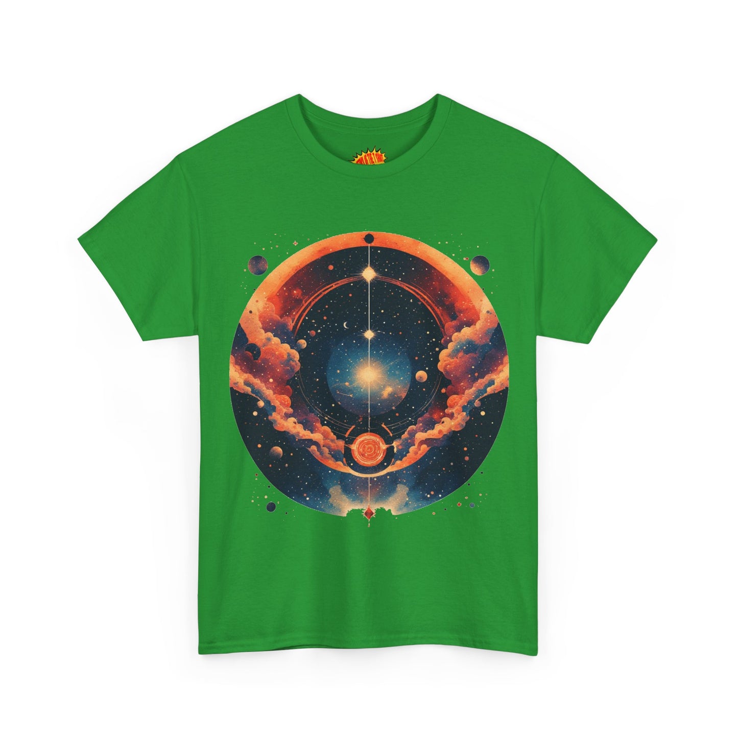 Round Galaxy Graphic Tee Shirt *Multiple Colors*