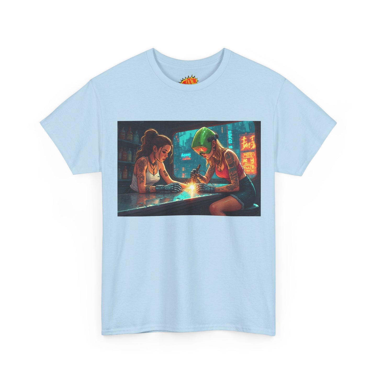 Cyberpunk Robot Hand Repair Scene T-Shirt *Multiple Colors*