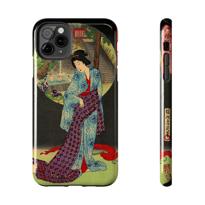 Oji Waterfall by Toyohara Chikanobu, 1890 iPhone Case *Many Sizes Available*