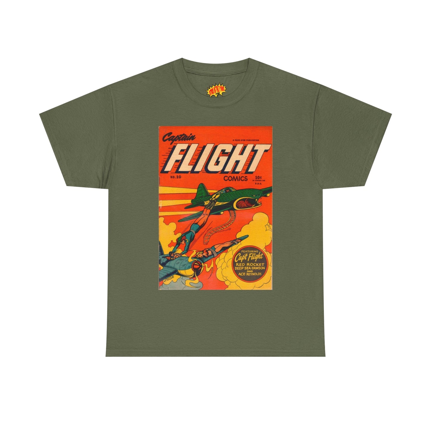 Captain Flight No. 10 Comic Tee Shirt *Multiple Colors*