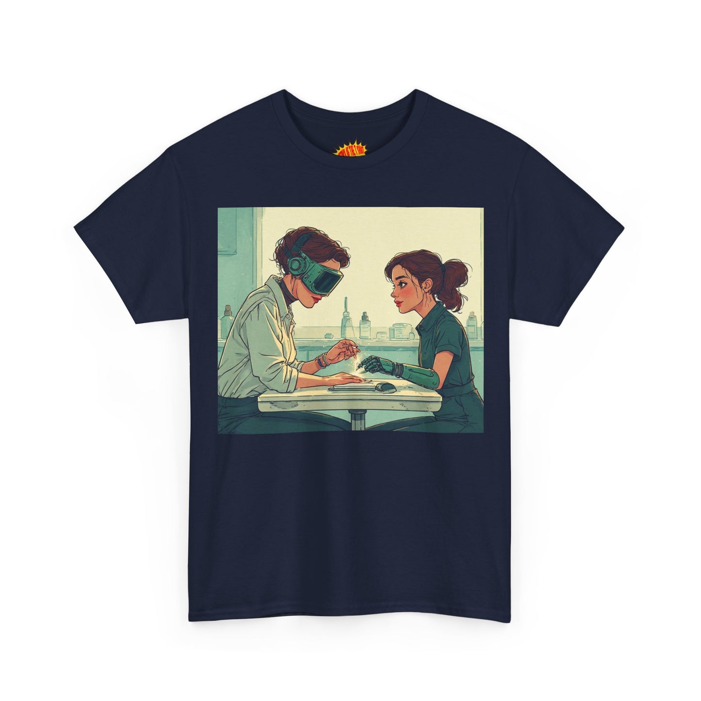 Pastel Robot Hands Manicure Scene T-Shirt *Multiple Colors*