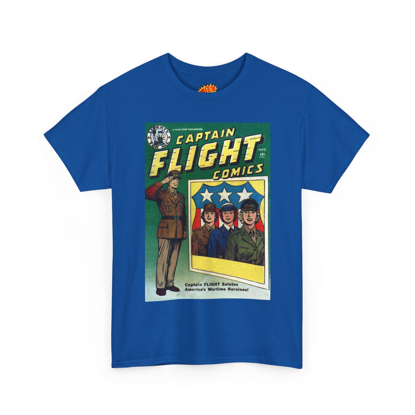 Captain Flight September Comic Tee Shirt *Multiple Colors*