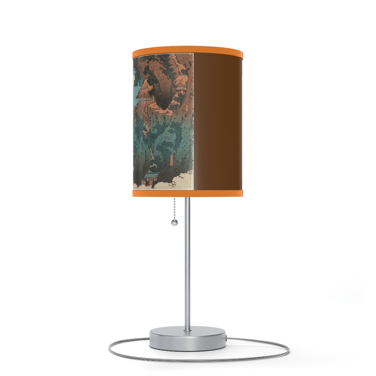 Hanging Cloud Bridge Japanese Woodcut Lamp