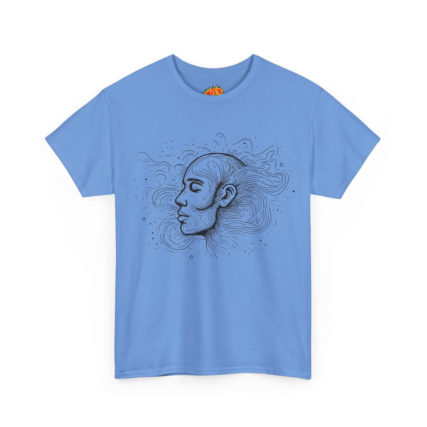 Line Drawing Graphic Art Face Tee Shirt *Multiple Colors*