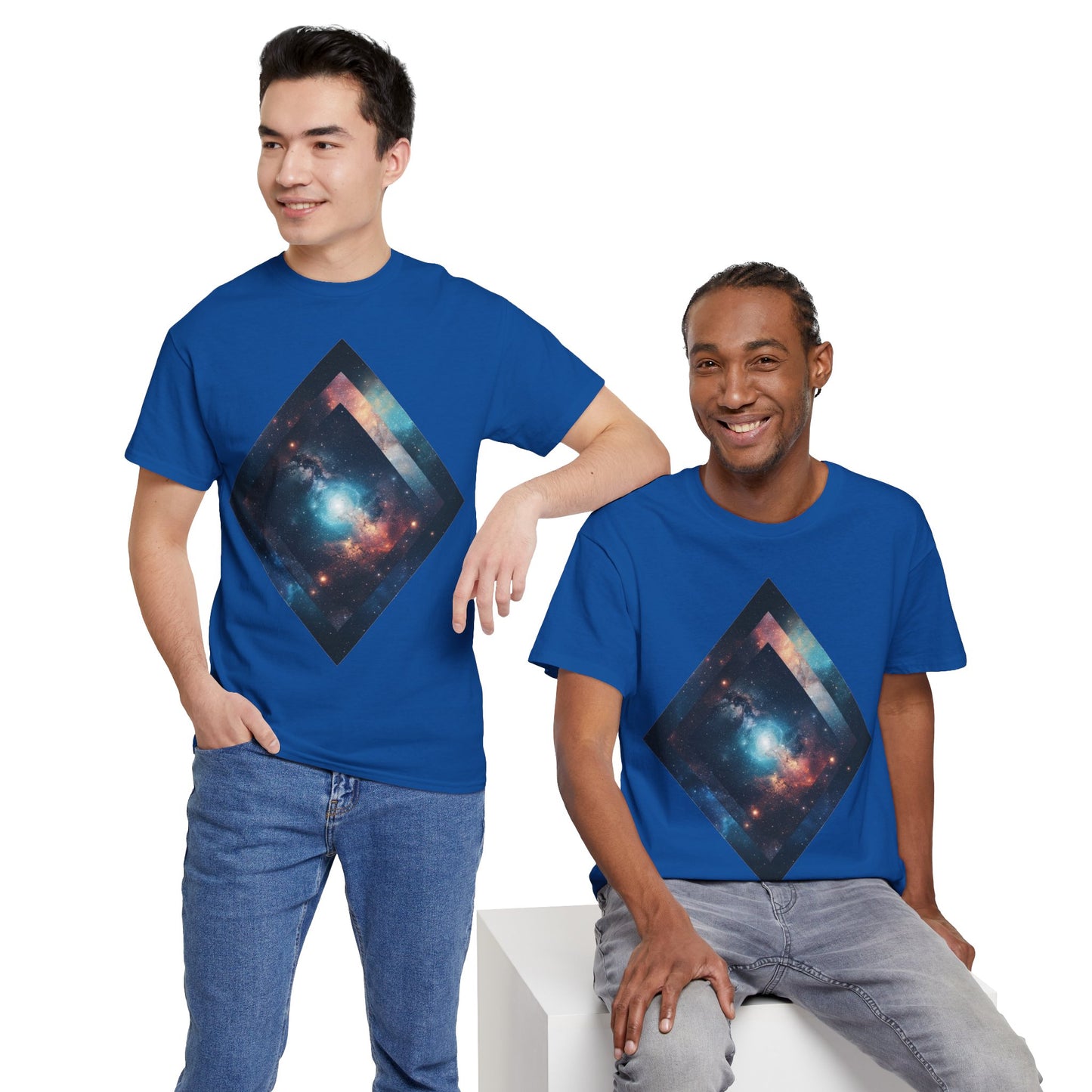 Diamond Galaxy Art Graphic Tee Shirt *Multiple Colors*