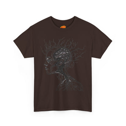 Anatomy Line Drawing Face Graphic Art Tee Shirt