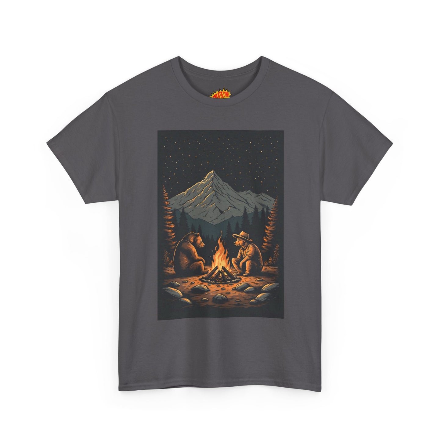 Mountain Bears Campfire Scene T-Shirt *Multiple Colors*