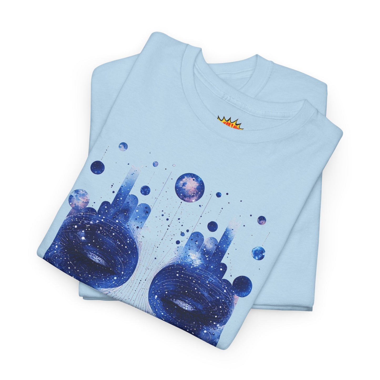 Cosmic Face Galaxy Graphic Space Art Tee Shirt *Multiple Colors*