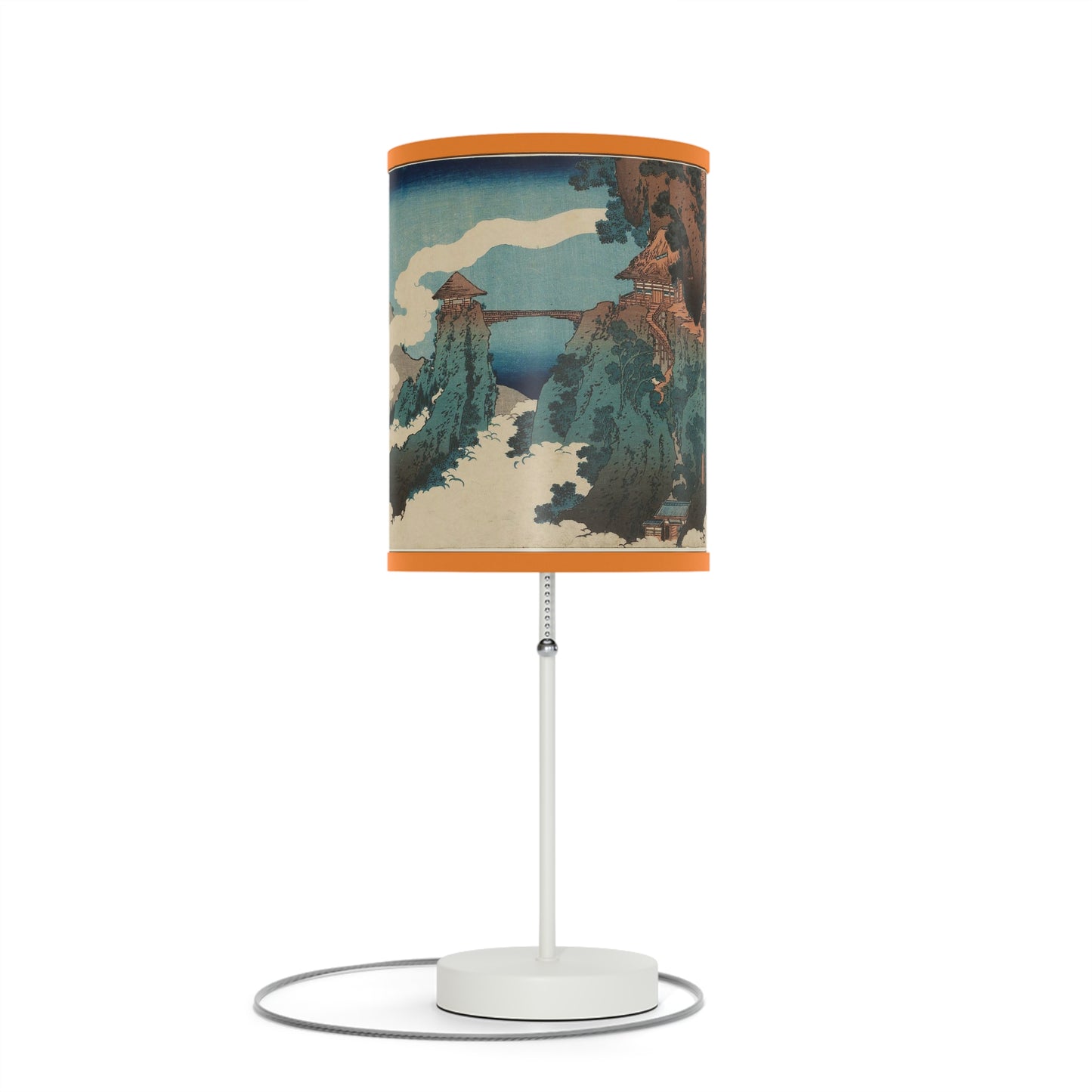 Hanging Cloud Bridge Japanese Woodcut Lamp