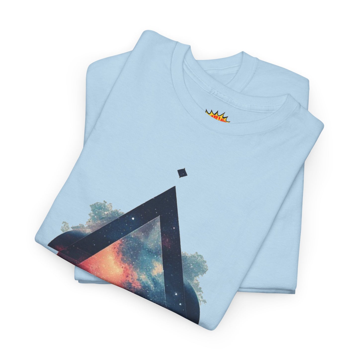 Split Diamond Shape Nebula Graphic Space Art Tee Shirt *Multiple Colors*