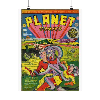 Planet Comics #2 Matte Vertical Posters