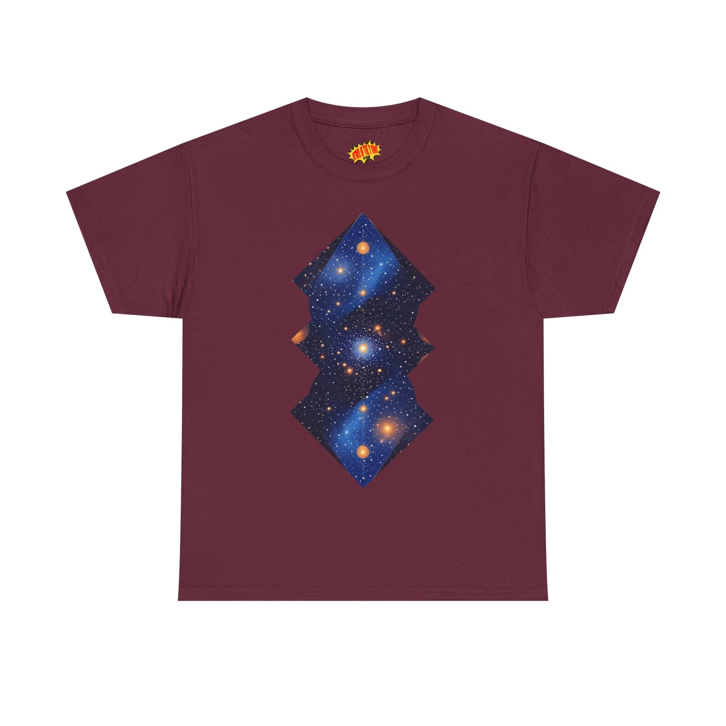 Geometric Shaped Galaxy Graphic Space Art Tee Shirt *Multiple Colors*