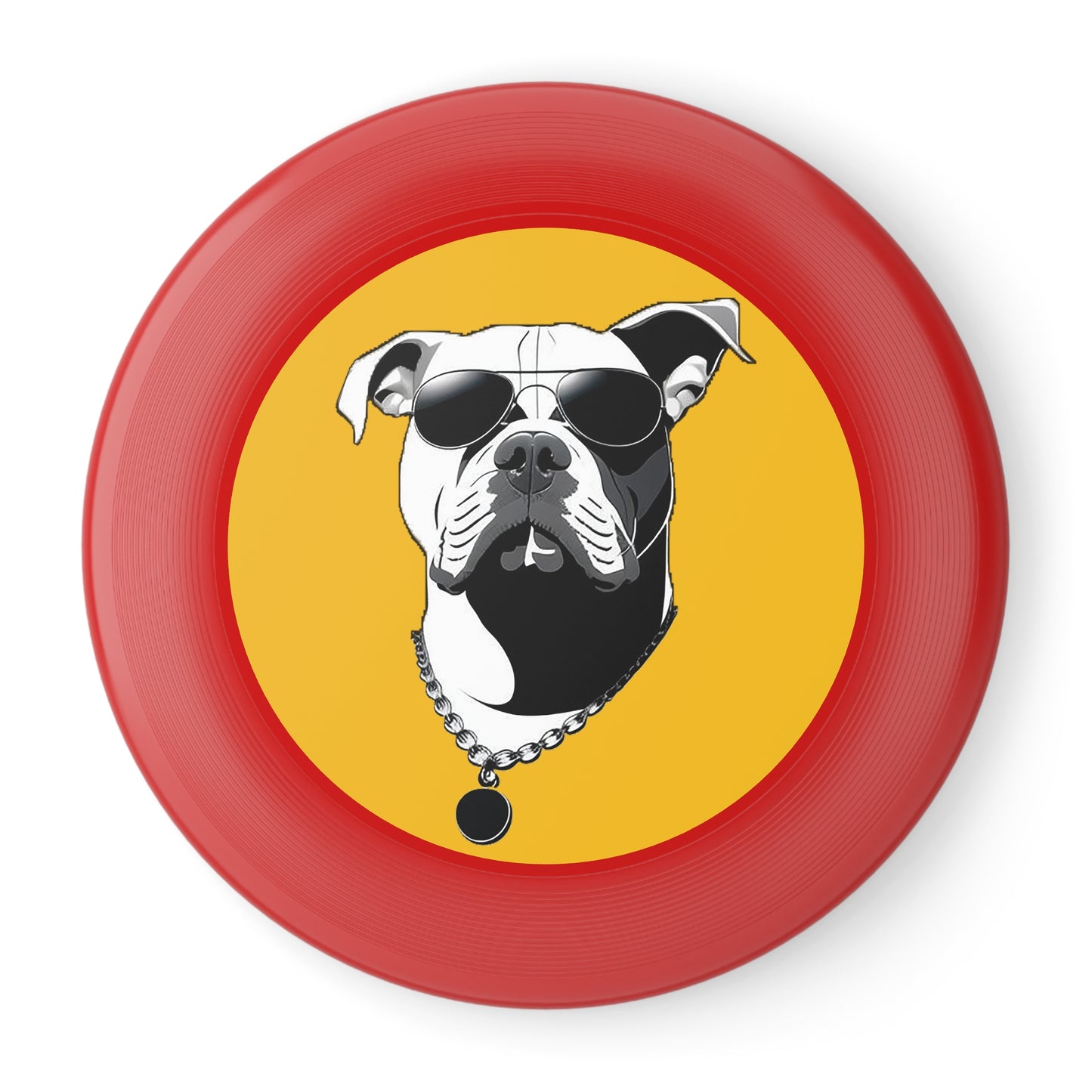 Dog with Sunglasses Frisbee