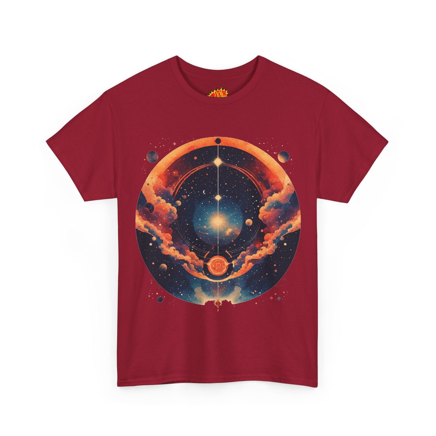 Round Galaxy Graphic Tee Shirt *Multiple Colors*