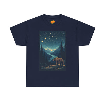 Grizzly Bear Night Scene T-Shirt