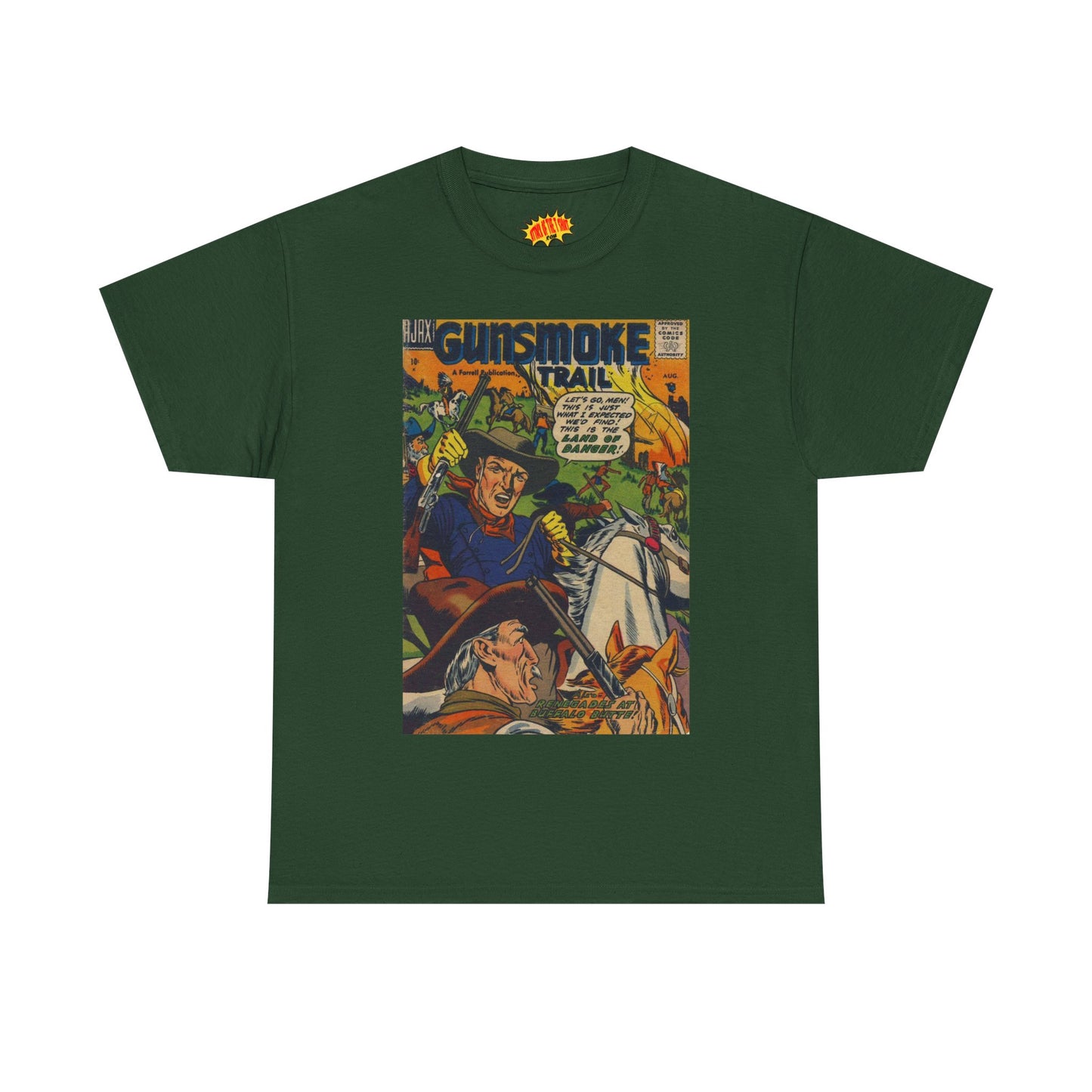 Gunsmoke Trail August Comic Tee Shirt *Multiple Colors*
