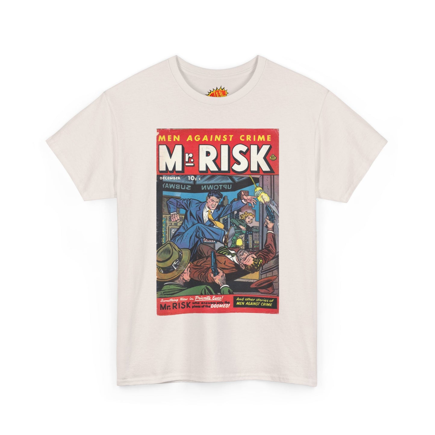 Mr. Risk December Comic Tee Shirt *Multiple Colors*