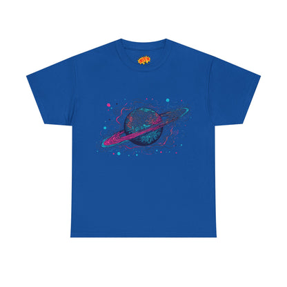 Ringed Planet Space Art Graphic Tee Shirt
