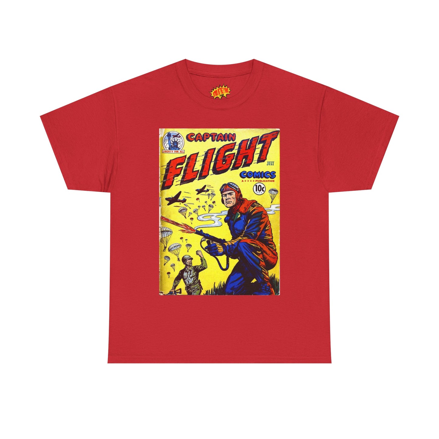 Captain Flight July Comic Tee Shirt *Multiple Colors*