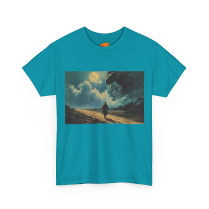 Samurai w/Night Sky Geisha Woman T-Shirt