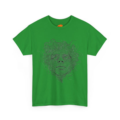 Human Face Line Drawing Graphic Art Tee Shirt