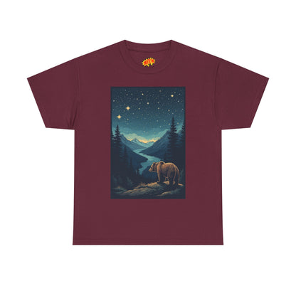 Grizzly Bear Night Scene T-Shirt