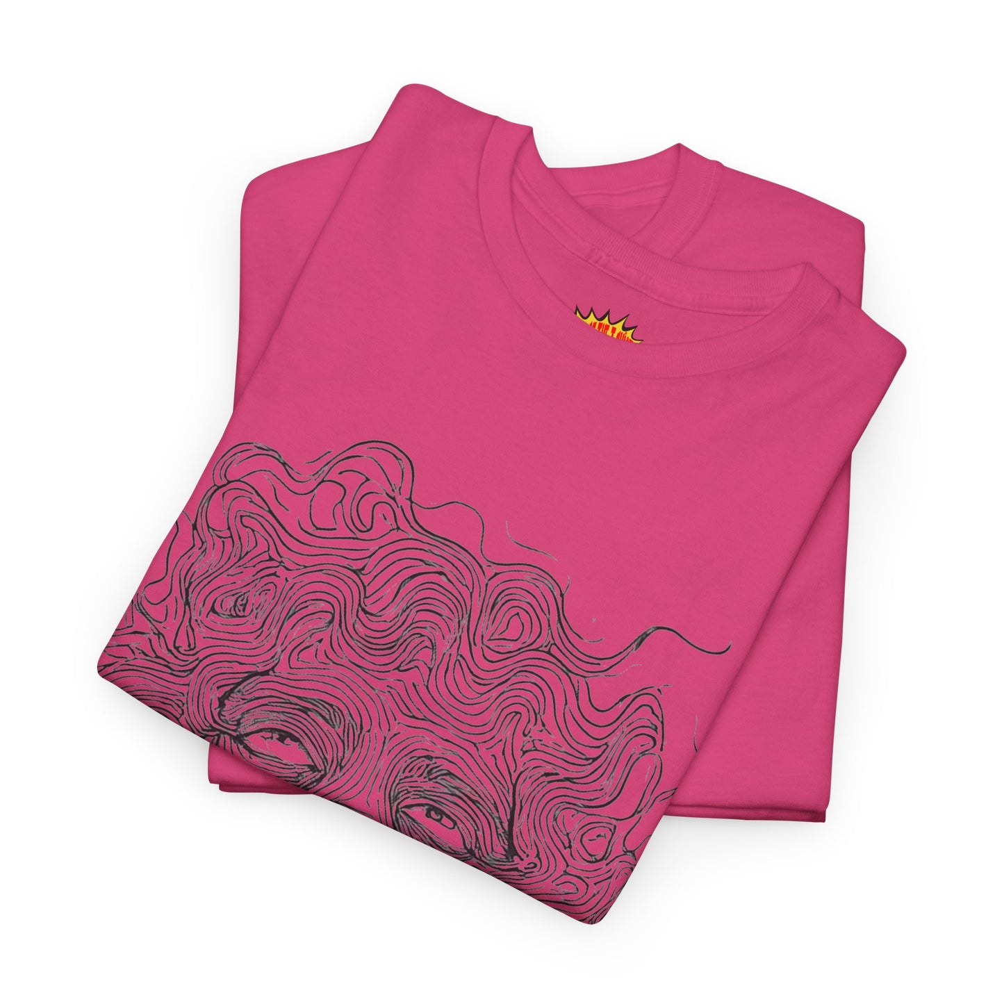 Human Face Line Drawing Graphic Art Tee Shirt *Multiple Colors*