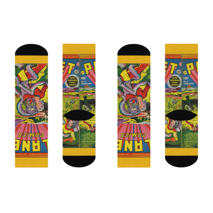 Planet Comics #2 Cushioned Socks Yellow