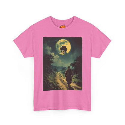 Travelling Samurai w/Moon Geisha Woman T-Shirt