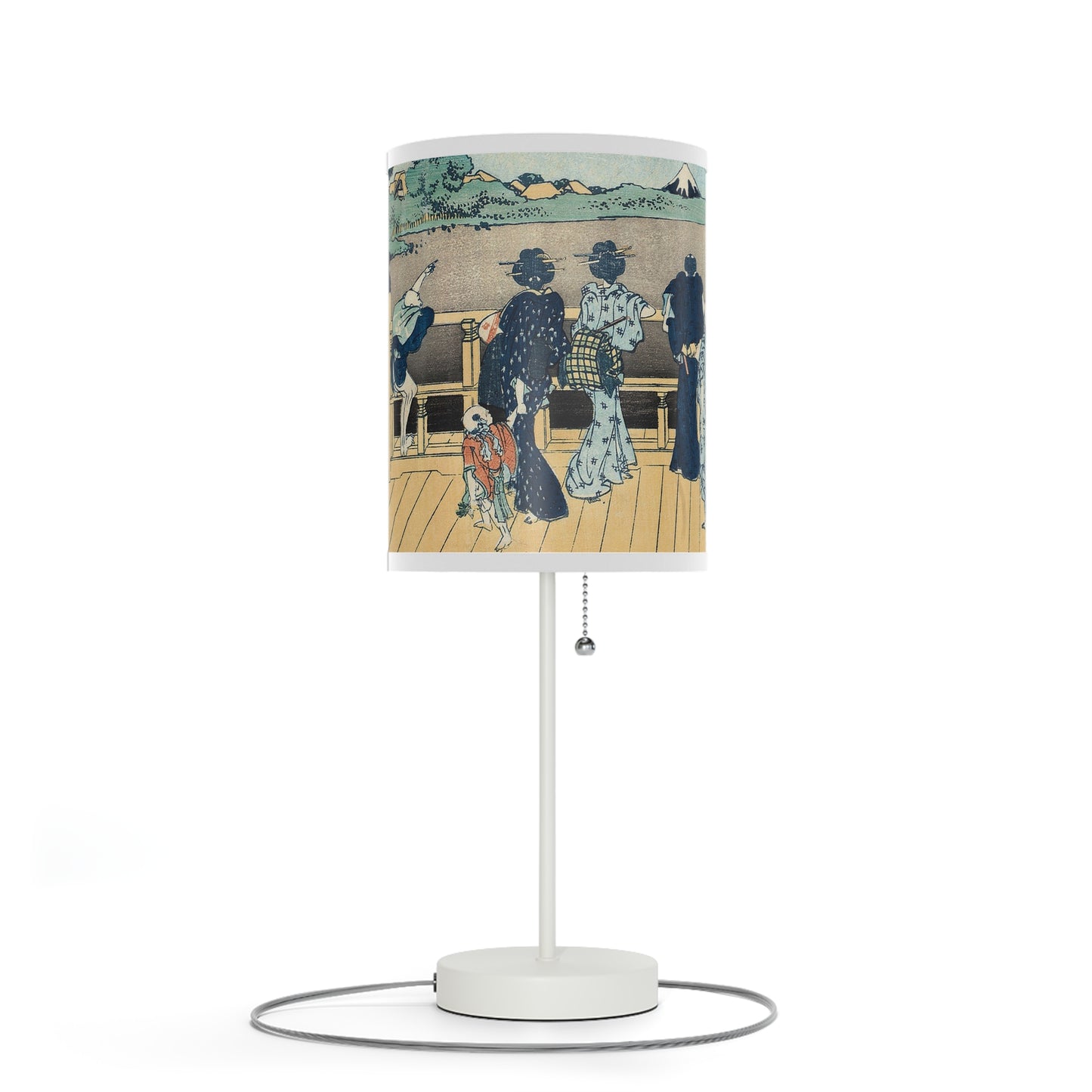 The Sazai Hall by Hokusai Japanese Lamp