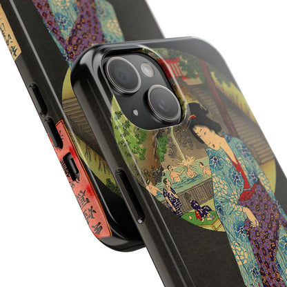 Oji Waterfall by Toyohara Chikanobu, 1890 iPhone Case *Many Sizes Available*