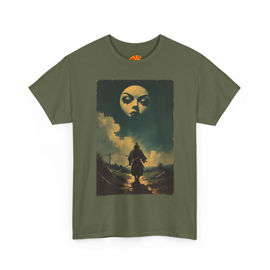 Walking Samurai w/Full Moon Face T-Shirt *Multiple Colors*