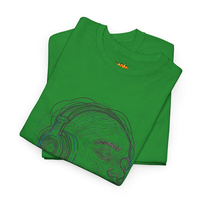 Line Drawing Portrait Graphic Music Art Tee Shirt