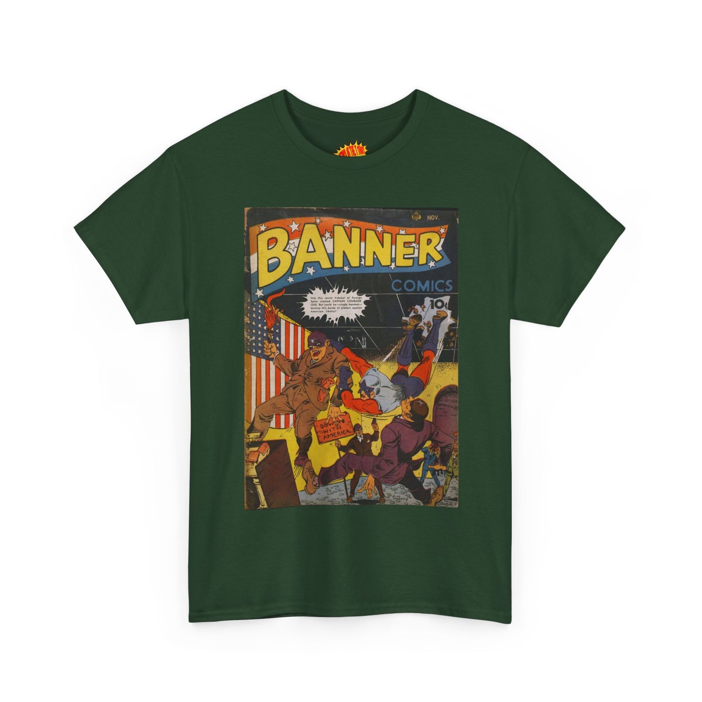 Banner Nov. Comic Tee Shirt *Multiple Colors*