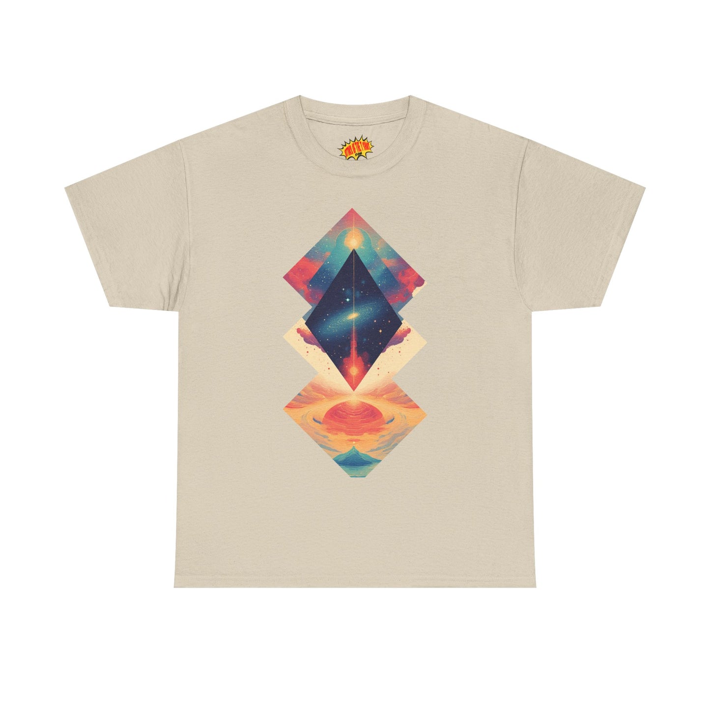 Geometric Shape Galaxy Graphic Space Art Tee Shirt *Multiple Colors*