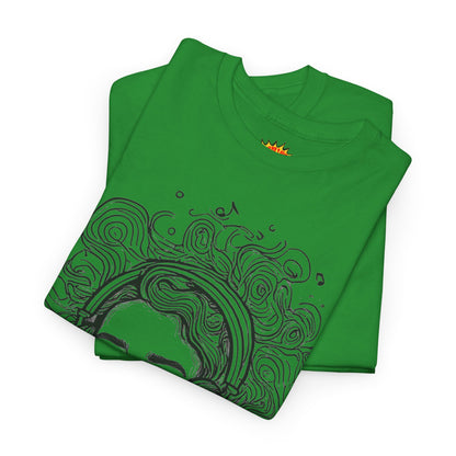Line Drawing Portrait Graphic Music Art Tee Shirt