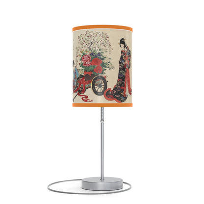 Flower Cart by Chikanobu Japanese Lamp Many Colors Available