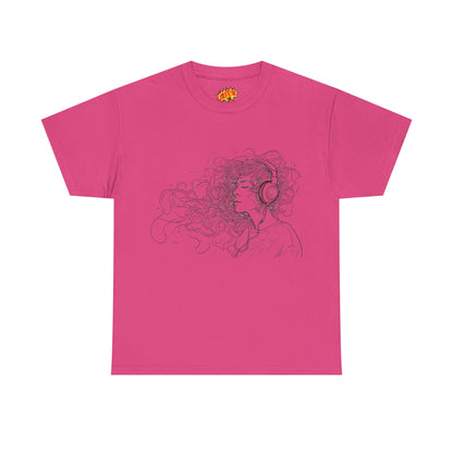 Line Drawing Portrait Graphic Musical Art Tee Shirt