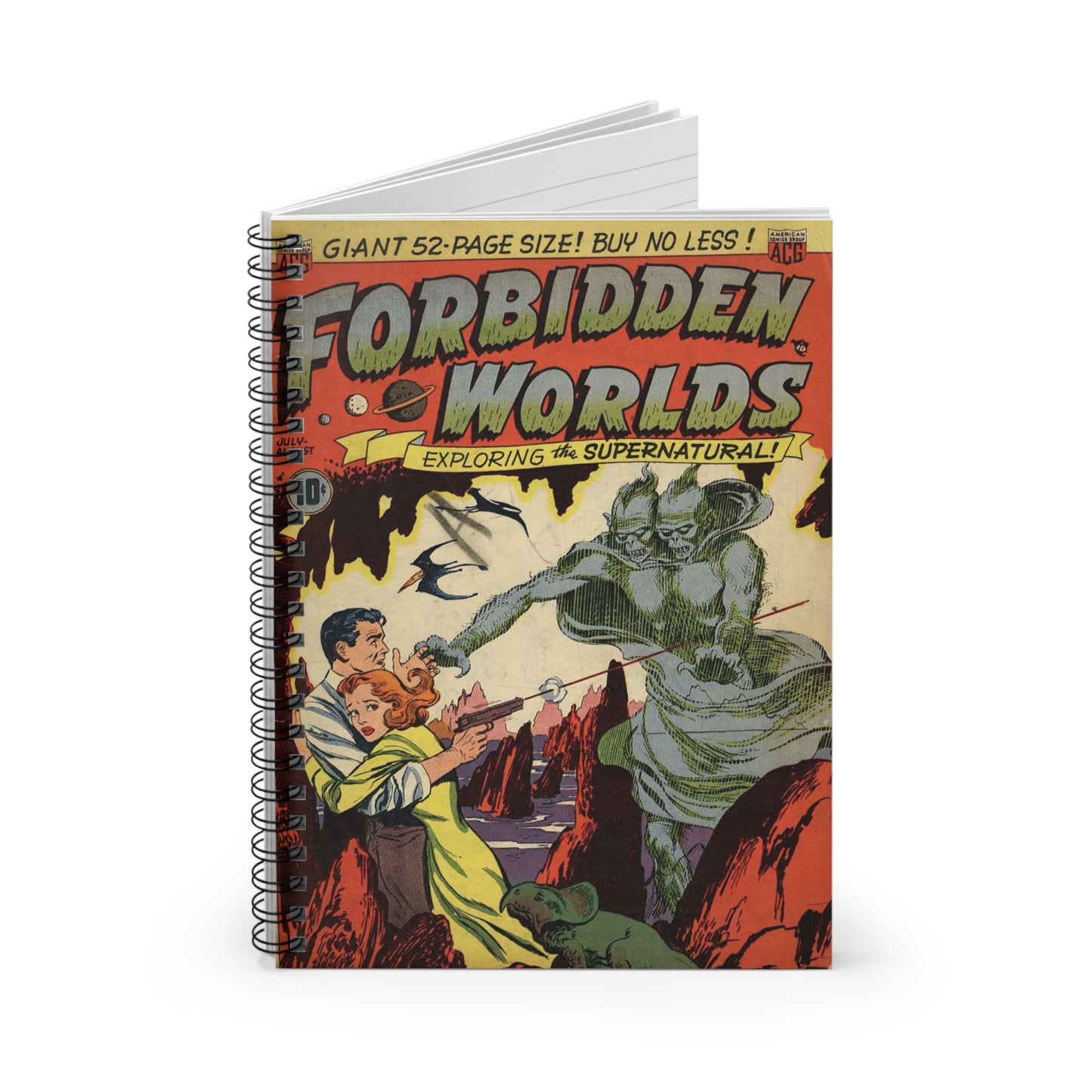 Forbidden Worlds July-August Dec. Comic Book Cover Notebook