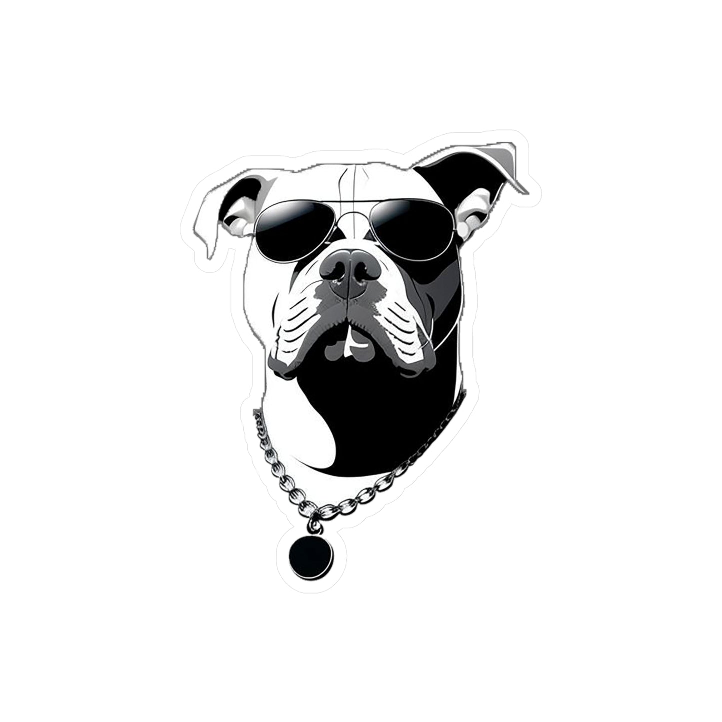 Dog with Sunglasses Durable Vinyl Decal Sticker