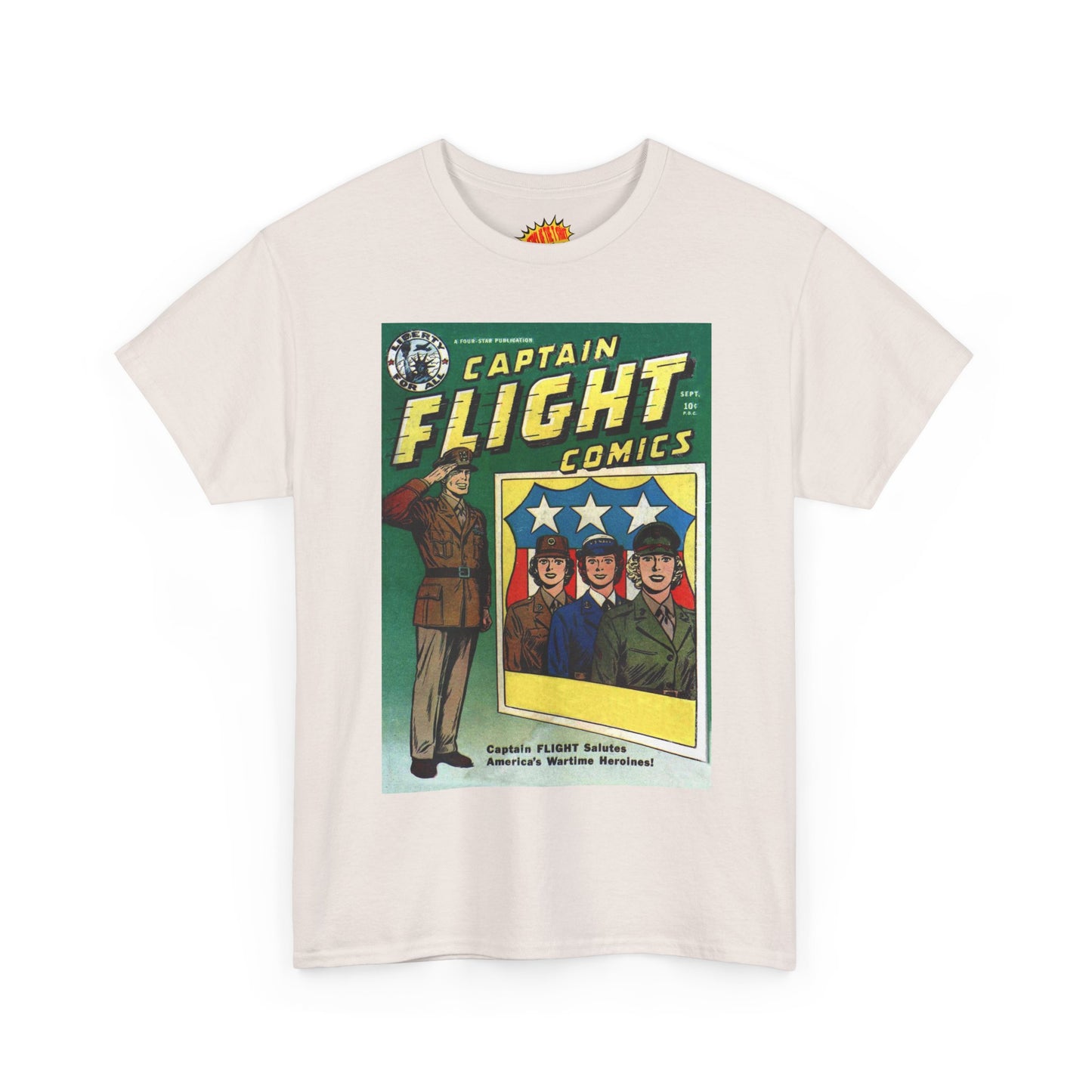 Captain Flight September Comic Tee Shirt *Multiple Colors*