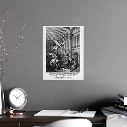 Heliodorus Warrior Angel Print - Gustav Dore, 1866