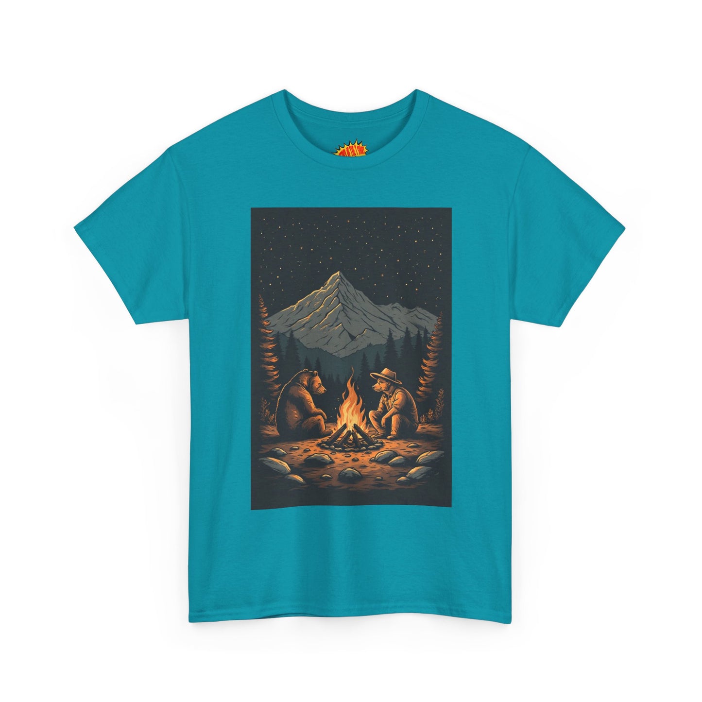Mountain Bears Campfire Scene T-Shirt *Multiple Colors*