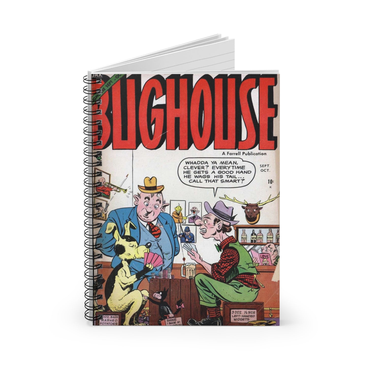 Bughouse September - October Comic Book Cover Notebook