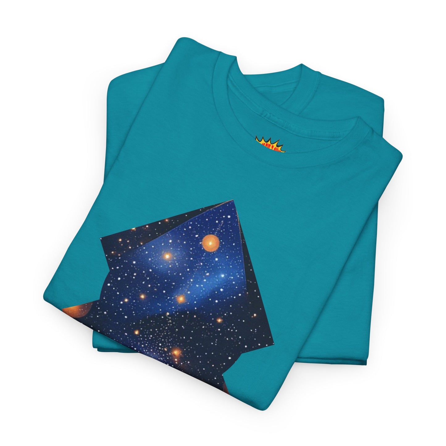 Geometric Shaped Galaxy Graphic Space Art Tee Shirt *Multiple Colors*