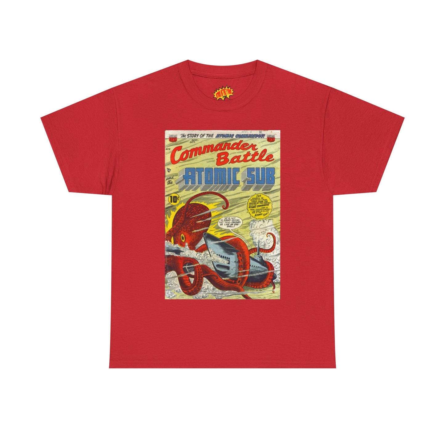 Commander Battle Atomic Sub No. 2 Comic Tee Shirt *Multiple Colors*