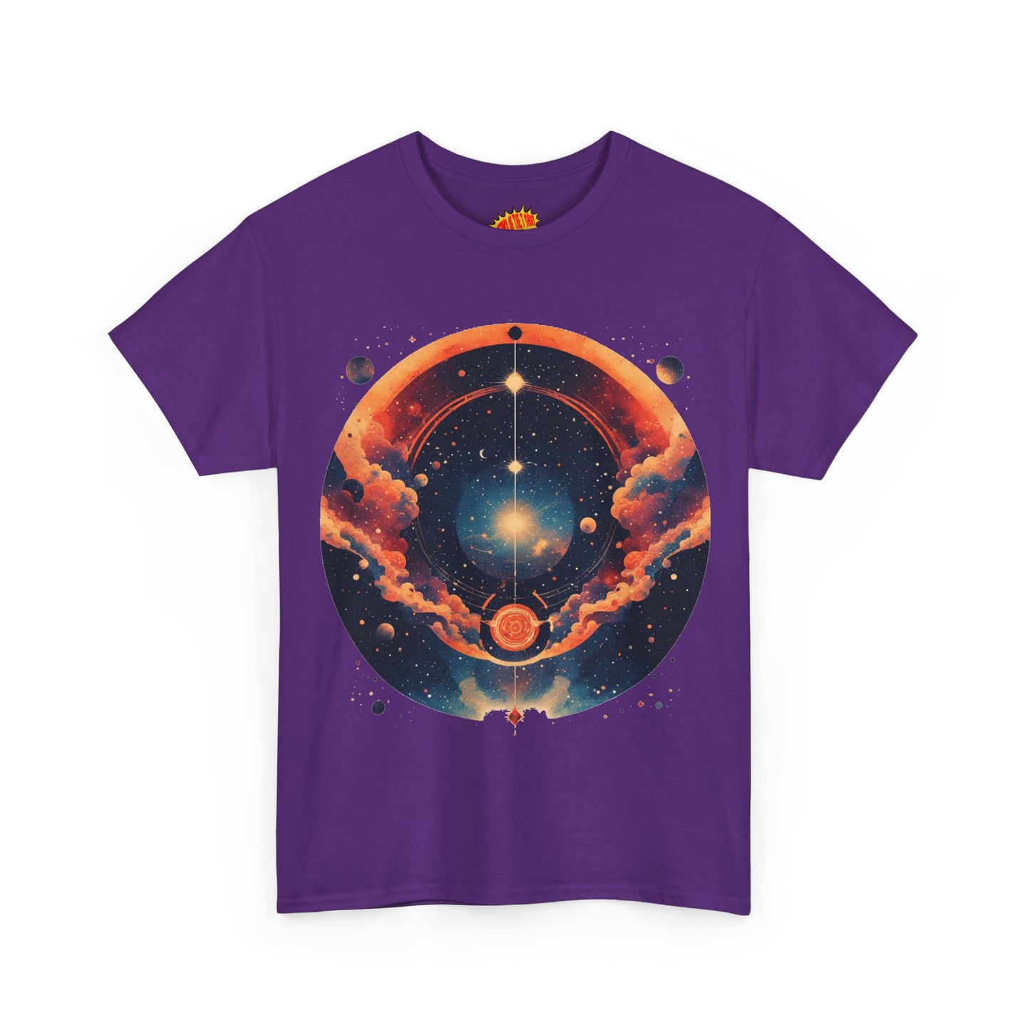 Round Galaxy Graphic Tee Shirt *Multiple Colors*